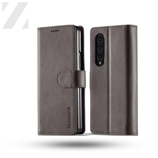 Z Fold 4 Wallet Case - Dark Brown