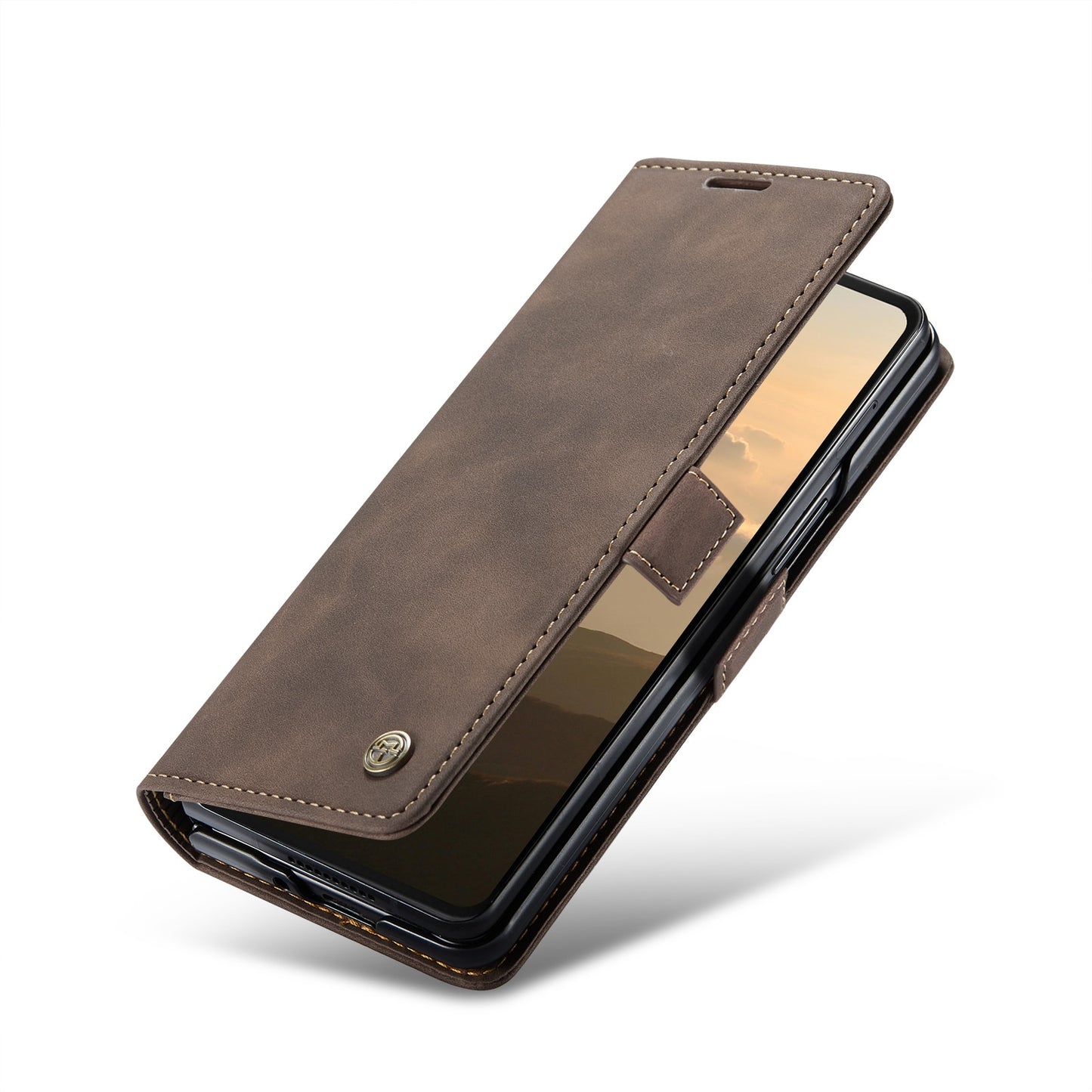 Z Fold 6 Slim Wallet Case - CaseMe - Brown