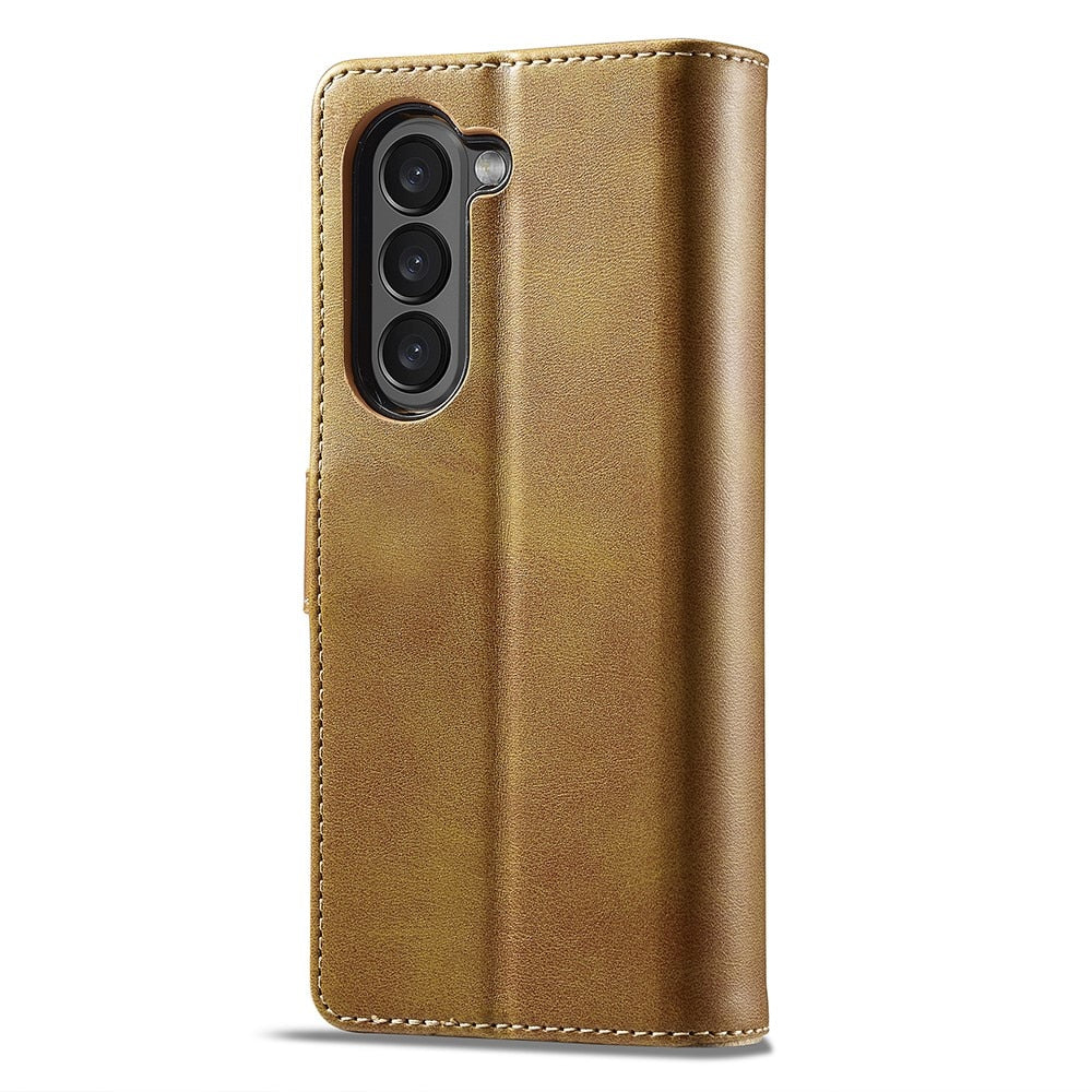 Z Fold 6 Wallet Case - LC.IMEEKE - Cognac