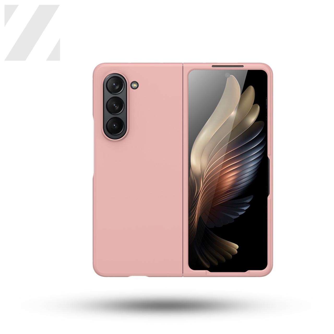 Z Fold 5 Rubberized Case - Pink