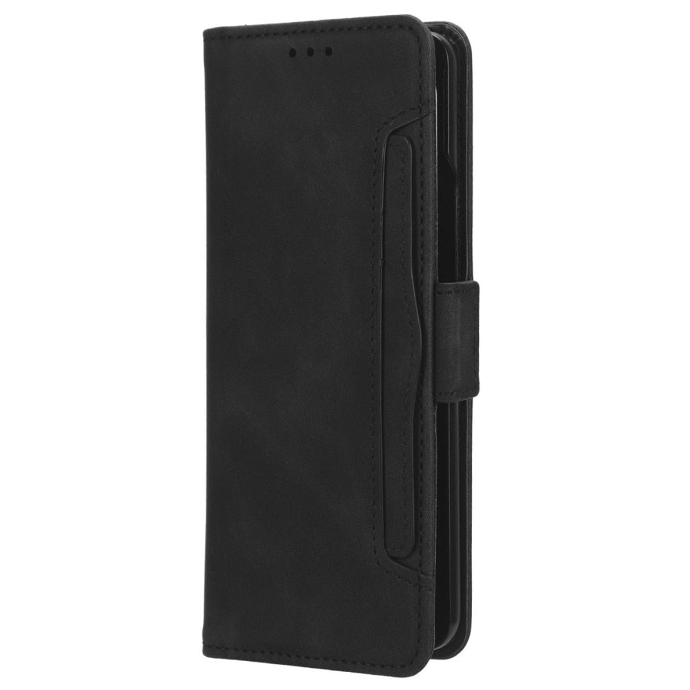 Z Fold 6 Multi Wallet Case with S-Pen Holder - Black