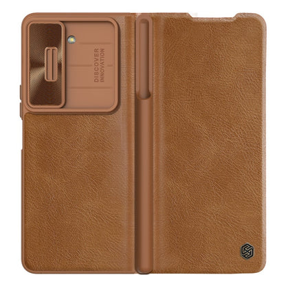 Z Fold 5 Qin Pro CamShield Case - Brown