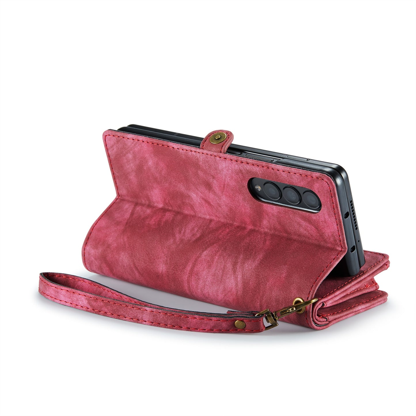 Z Fold 4 Multi-slot Wallet Case - Red