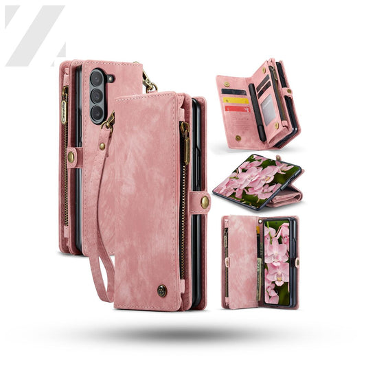 Z Fold 6 Multi-slot Wallet Case - CaseMe - Pink