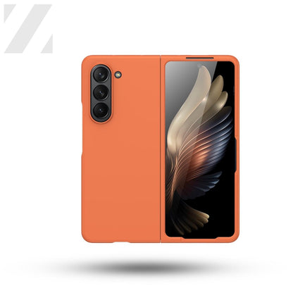 Z Fold 5 Rubberized Hard Case - Orange