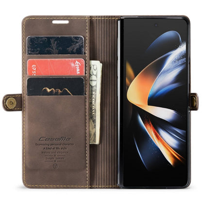 Z Fold 4 Slim Wallet Case - Brown by CaseMe