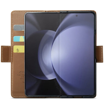 Z Fold 5 RFID Wallet Case - Brown