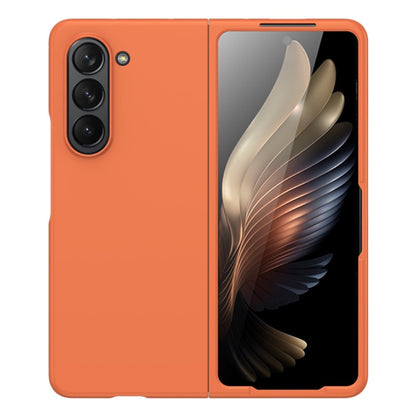 Z Fold 5 Rubberized Hard Case - Orange