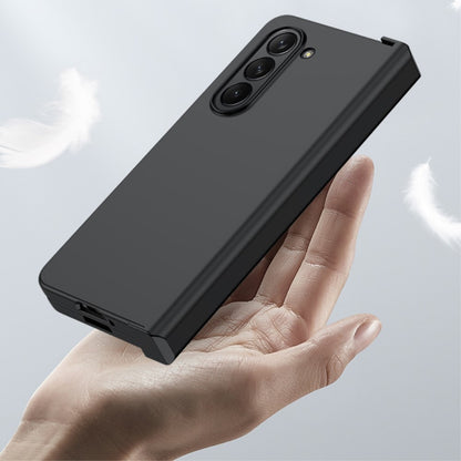 Z Fold 5 Rubberized Case - Hinge Protection Black