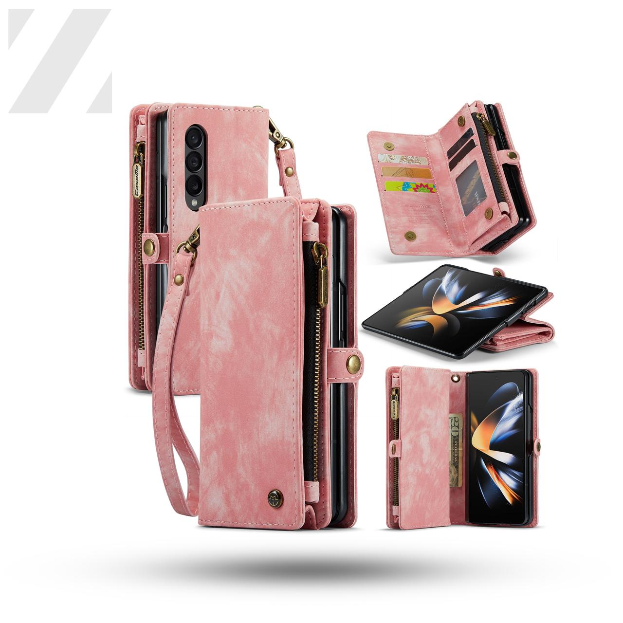 Z Fold 5 Multi-slot Wallet Case - Pink