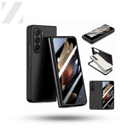 Z Fold 5 Hard Case - Black with Screen Protector