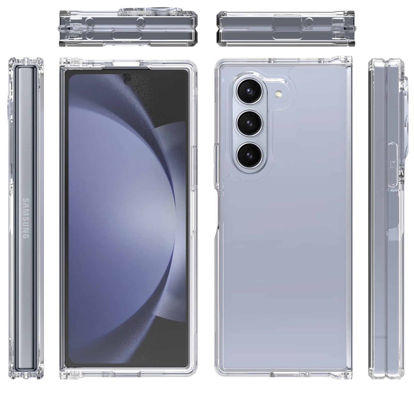 Z Fold 6 Hybrid Case - Mobique - Transparent