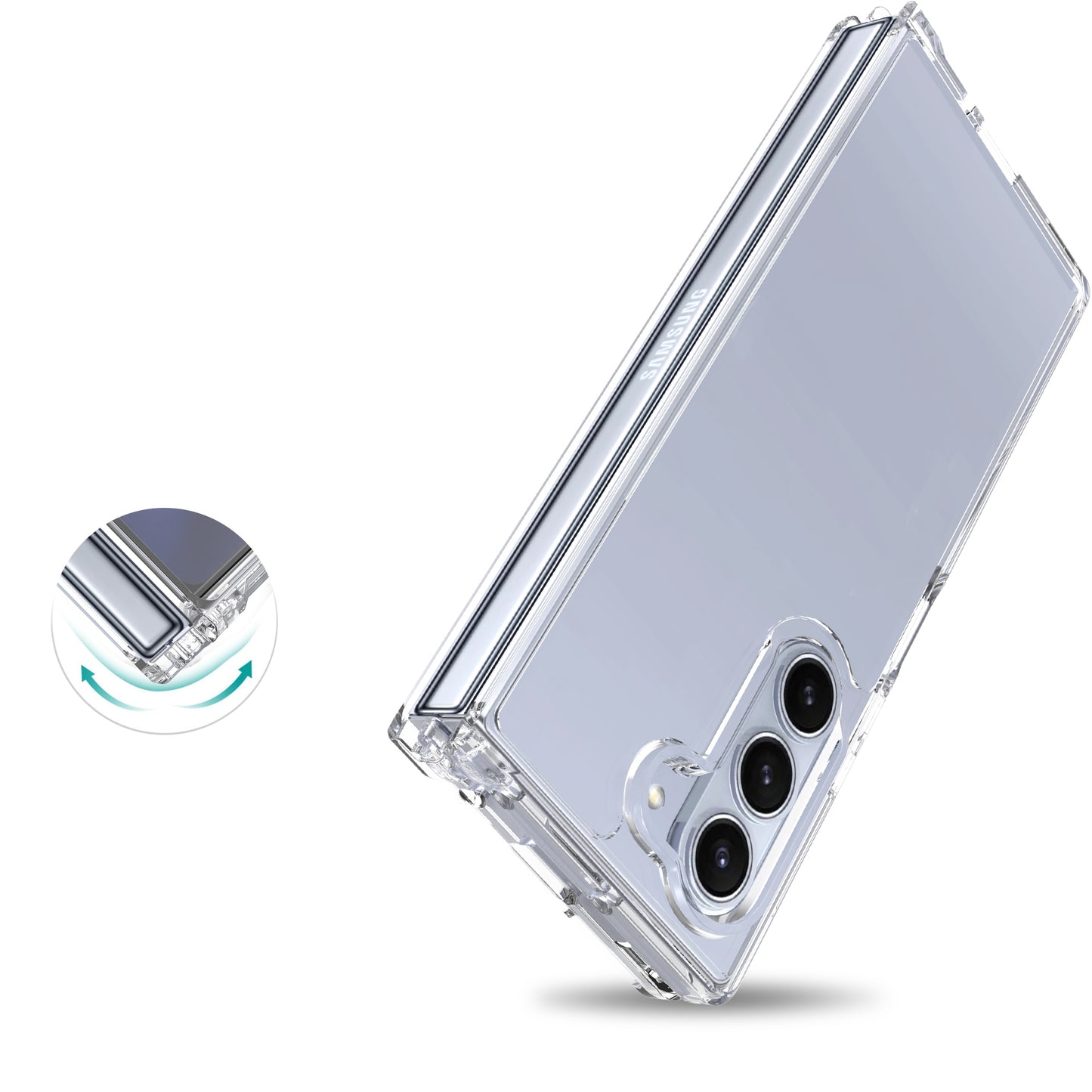 Z Fold 6 Hybrid Case - Mobique - Transparent