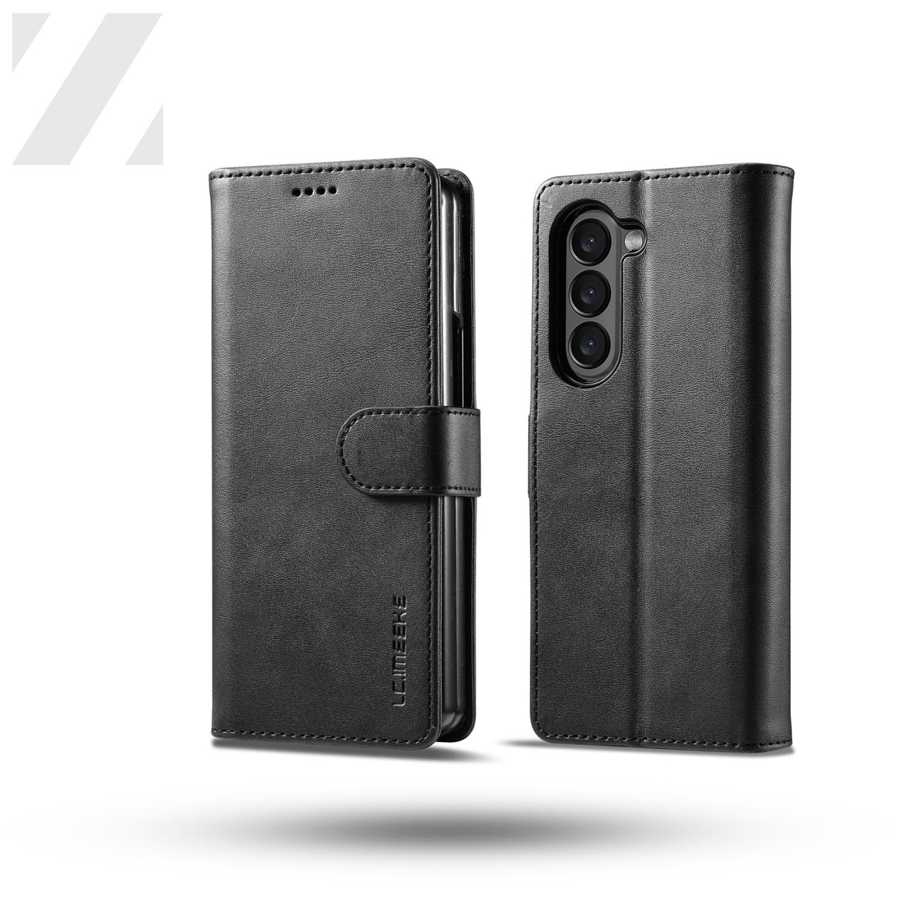 Z Fold 5 Wallet Case - Black