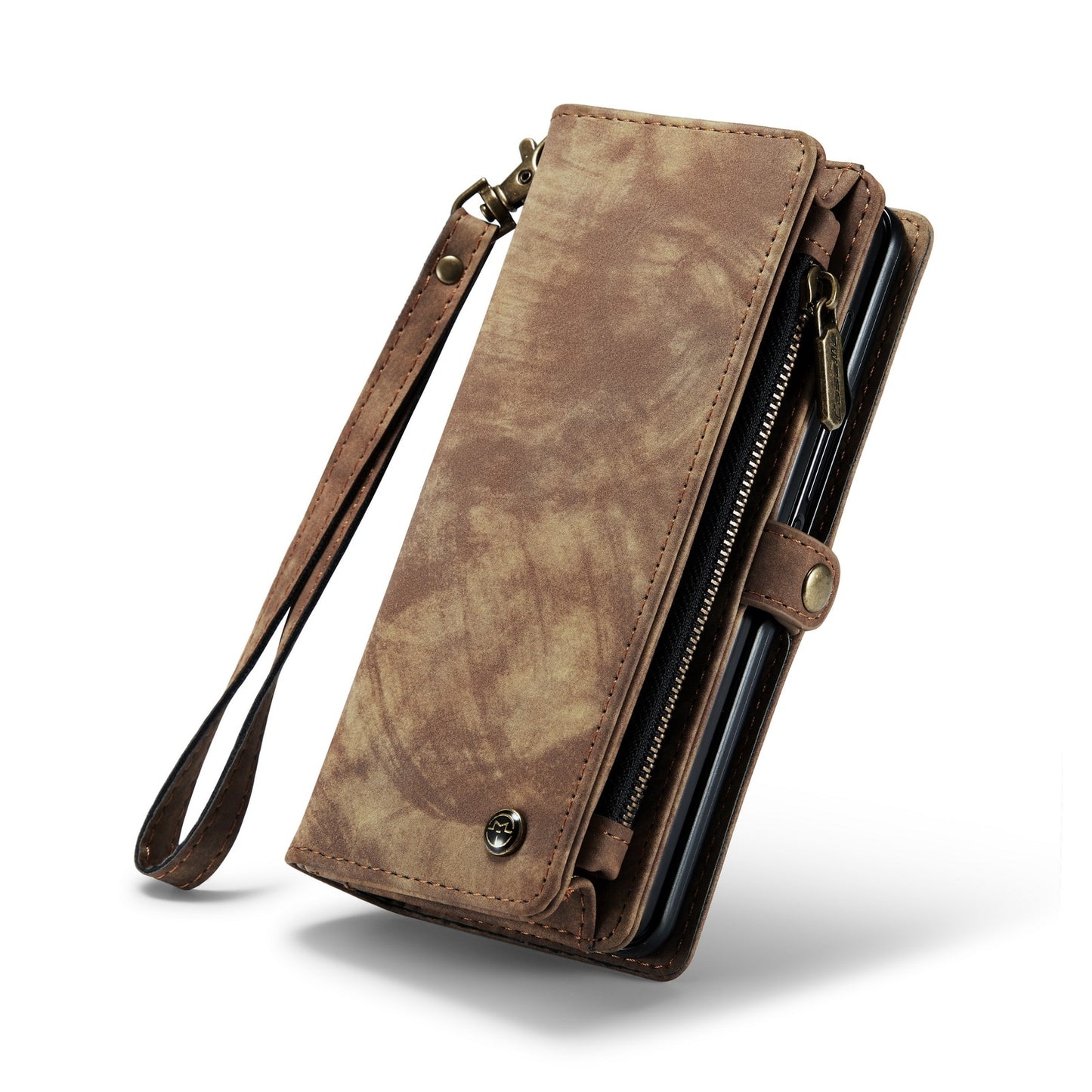 Z Fold 5 Multi-slot Wallet Case - Brown