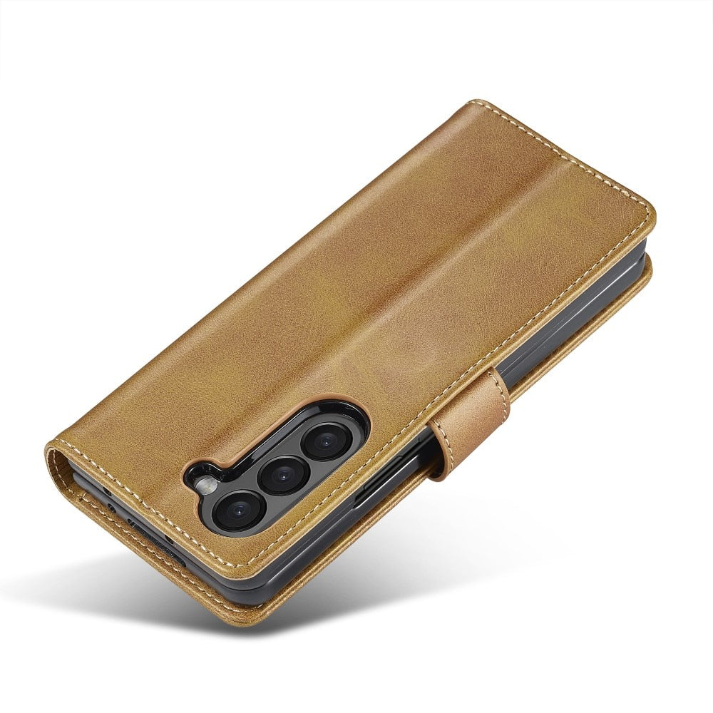 Z Fold 6 Wallet Case - LC.IMEEKE - Cognac