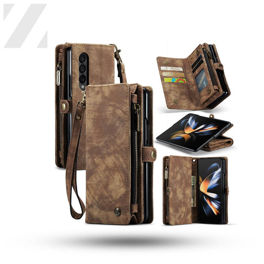 Z Fold 5 Multi-slot Wallet Case - Brown