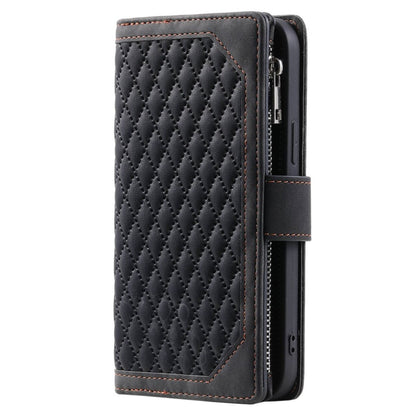 Z Fold 4 Quilted Wallet/Purse - Black