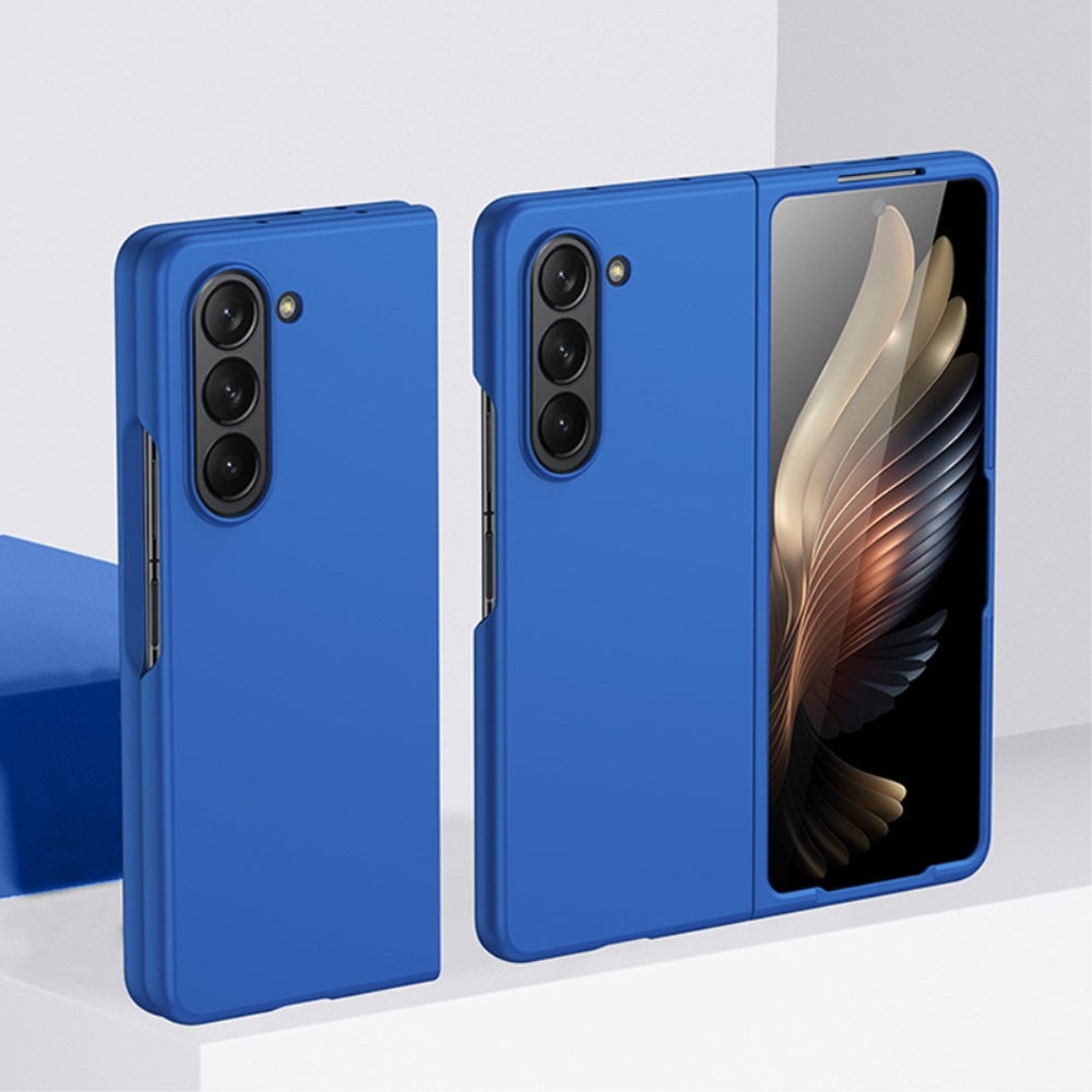 Z Fold 5 Rubberized Case - Blue