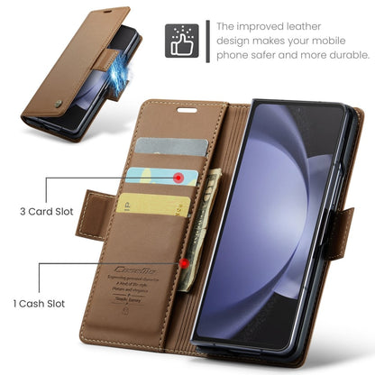 Z Fold 5 RFID Wallet Case - Brown