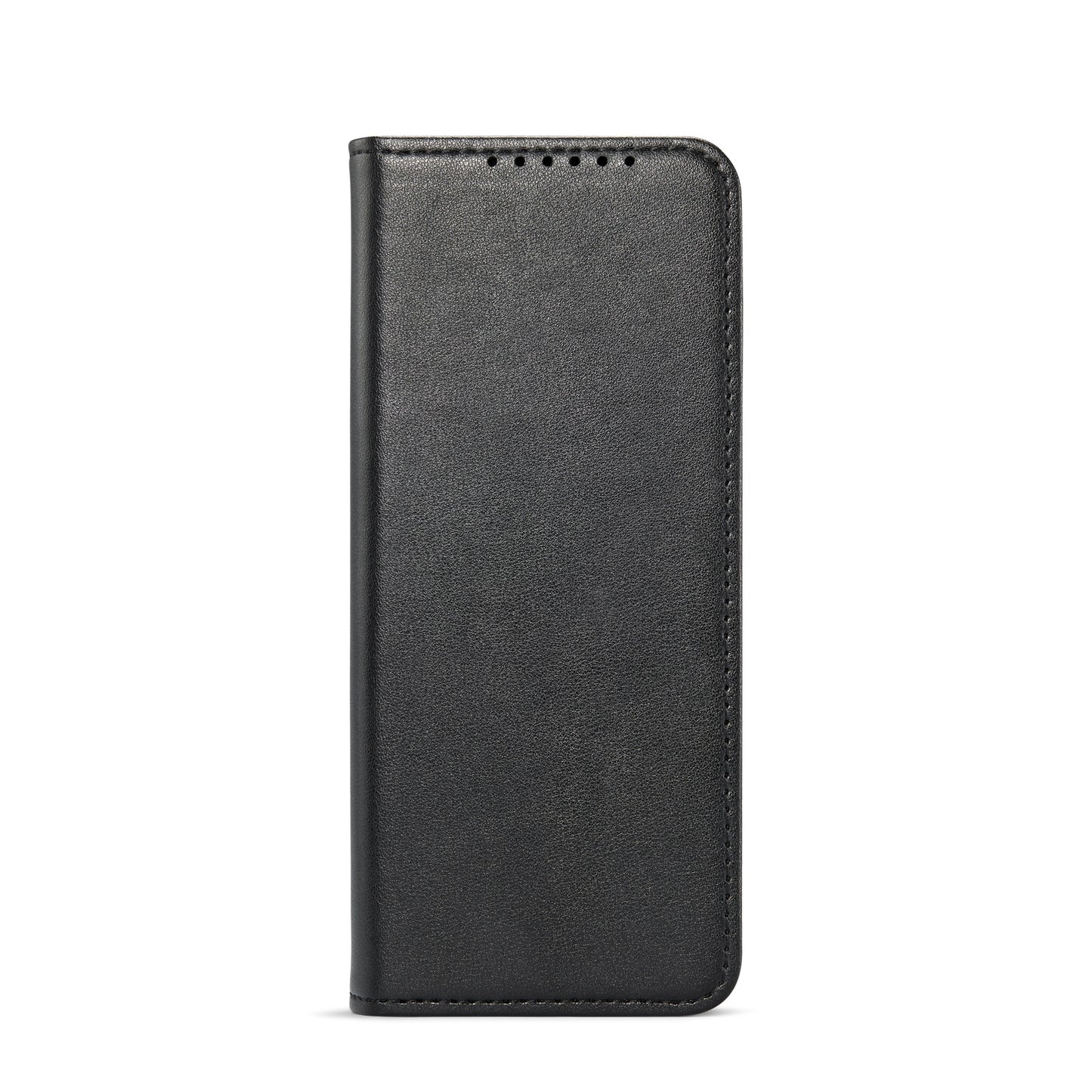 Z Fold 6 Genuine Leather Wallet Case - Mobique - Black