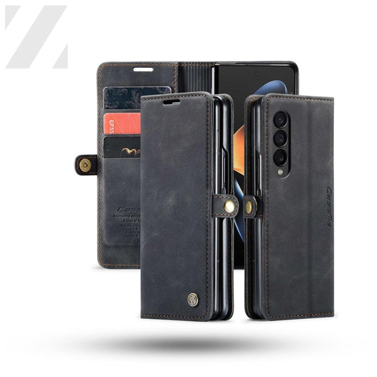 Z Fold 4 Slim Wallet Case - Black by CaseMe