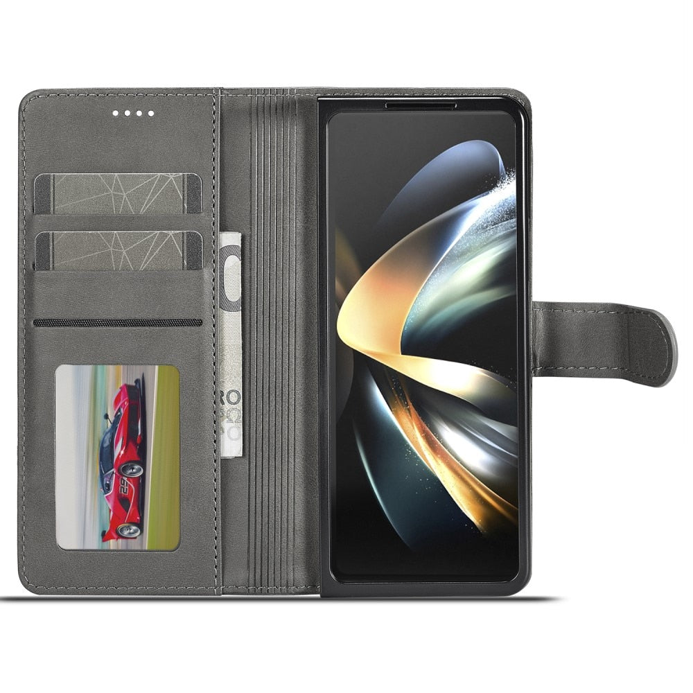 Z Fold 5 Wallet Case - Grey