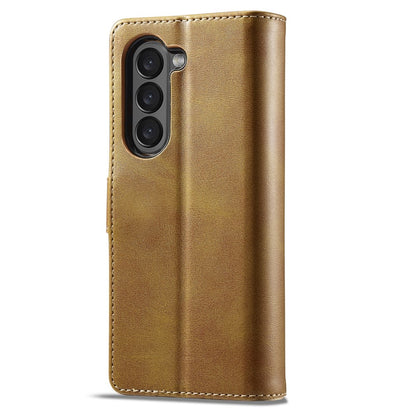 Z Fold 5 Wallet Case - Cognac