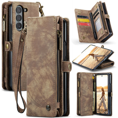 Z Fold 6 Multi-slot Wallet Case - CaseMe - Brown