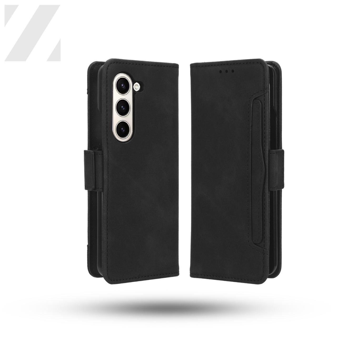 Z Fold 5 Multi Wallet Case - Black