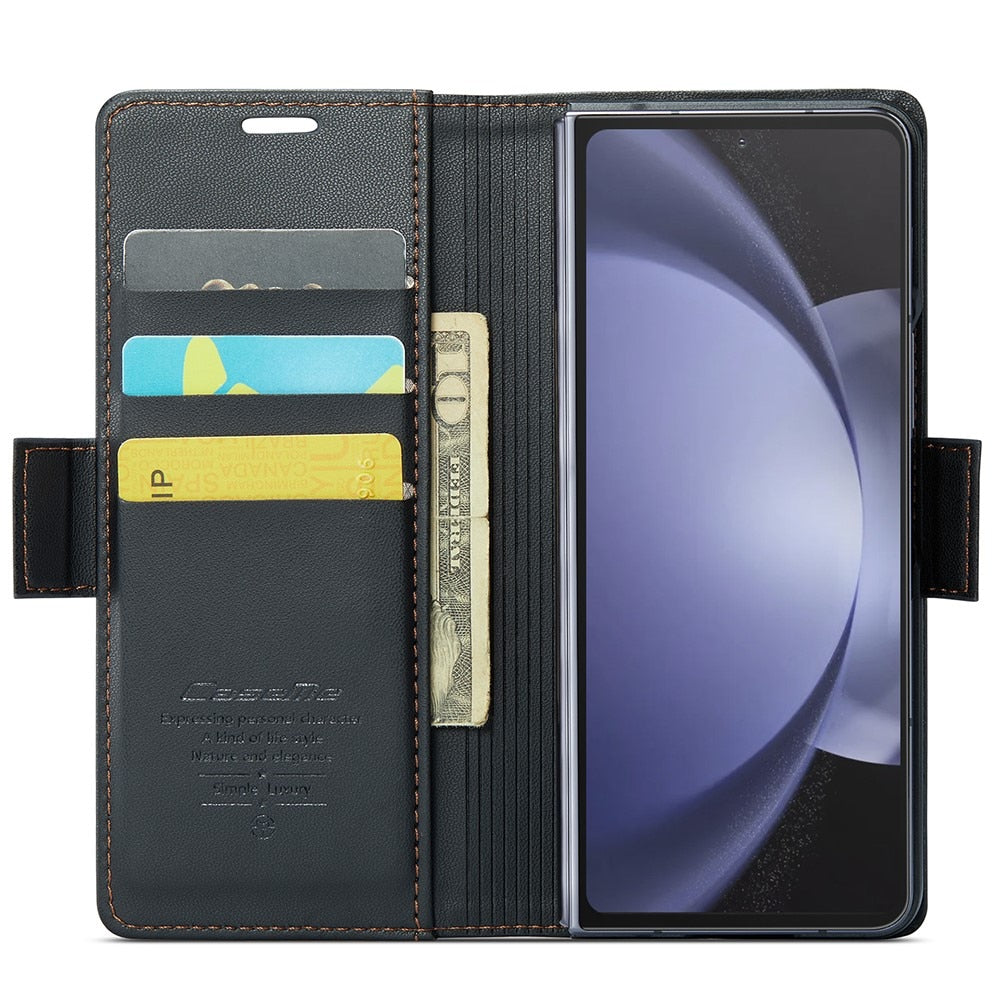 Z Fold 5 RFID Slim Wallet Case - Black