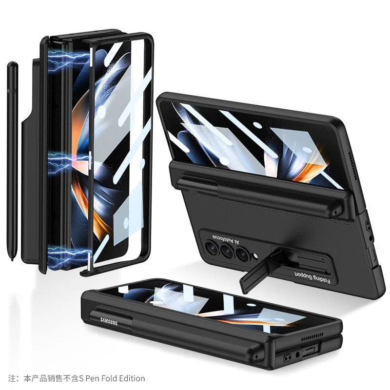 Z Fold Full Protection Case - Magnet Hinge with Pen Slot