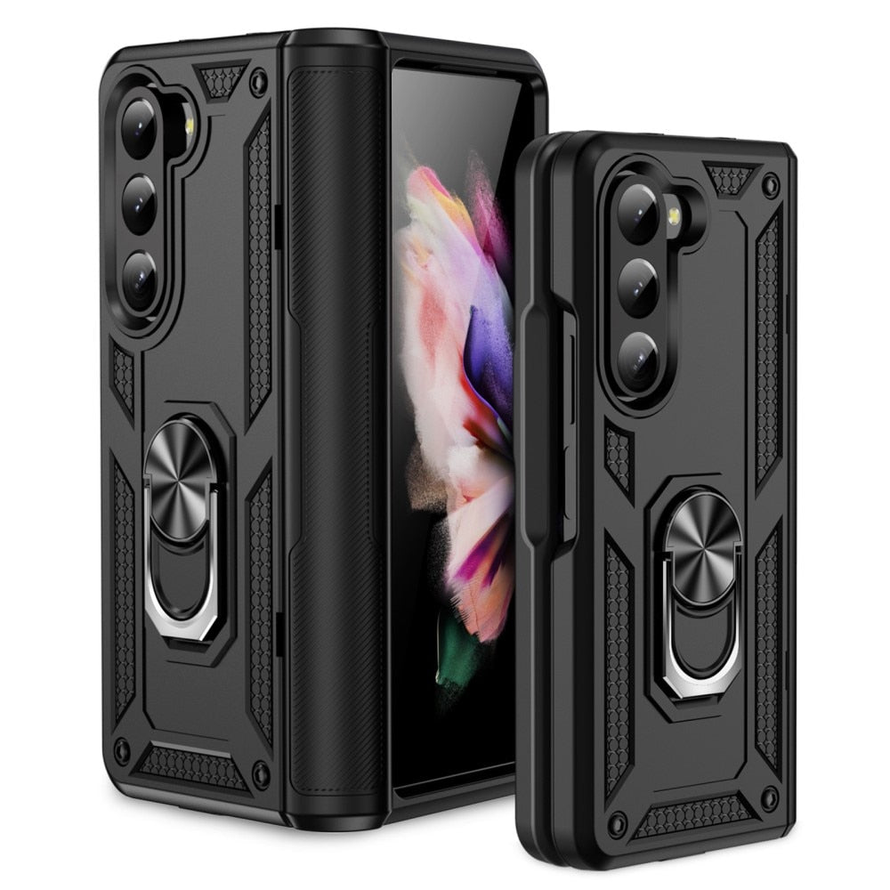 Z Fold 6 Hybrid Case with Tech Ring - Black