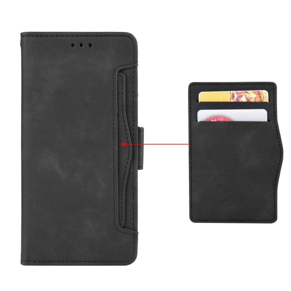 Z Fold 6 Multi Wallet Case with S-Pen Holder - Black