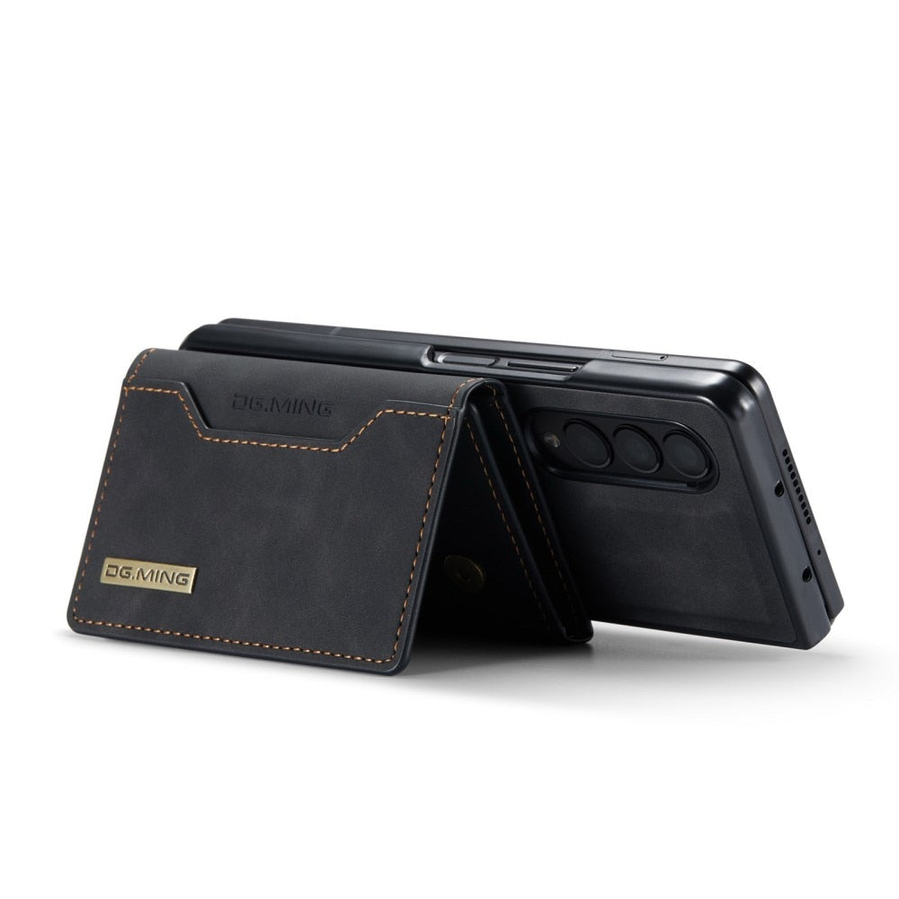 Z Fold 4 Magnetic Card Slot Case - Black