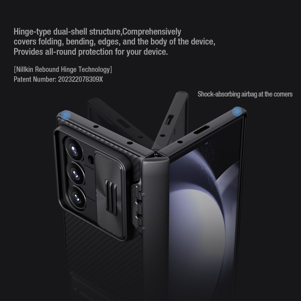 Z Fold 6 CamShield Case with Kickstand & Camera Protect - Nillkin - Black