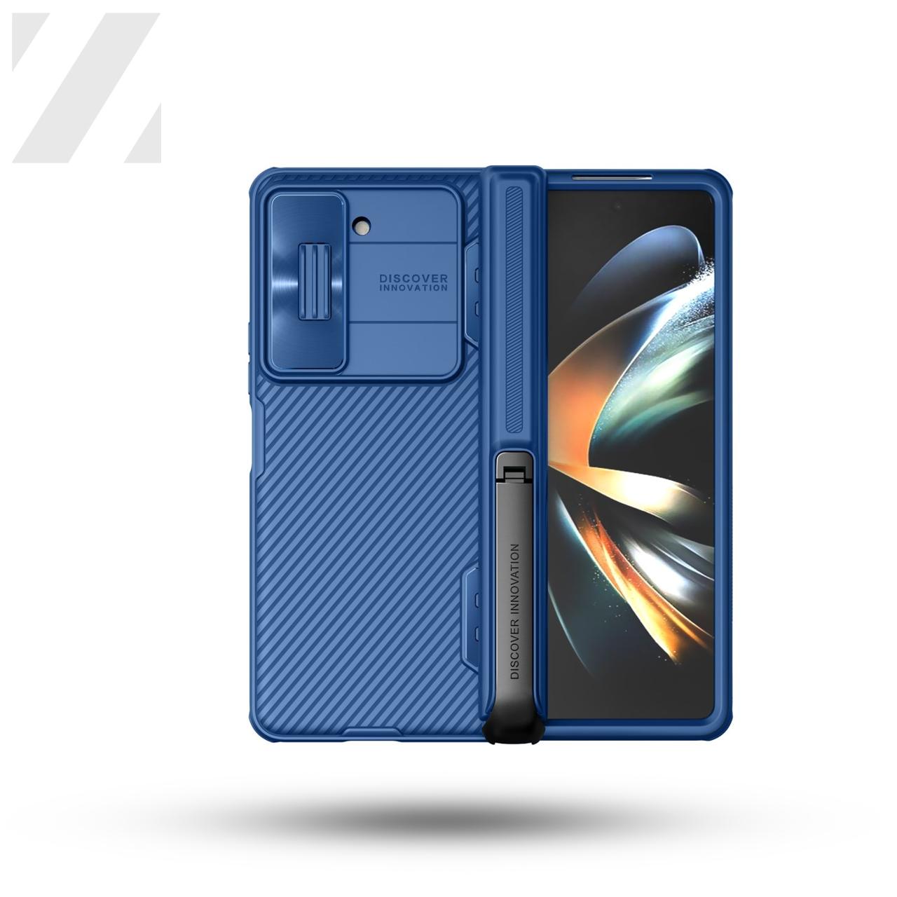 Z Fold 5 CamShield & Kickstand Case - Blue