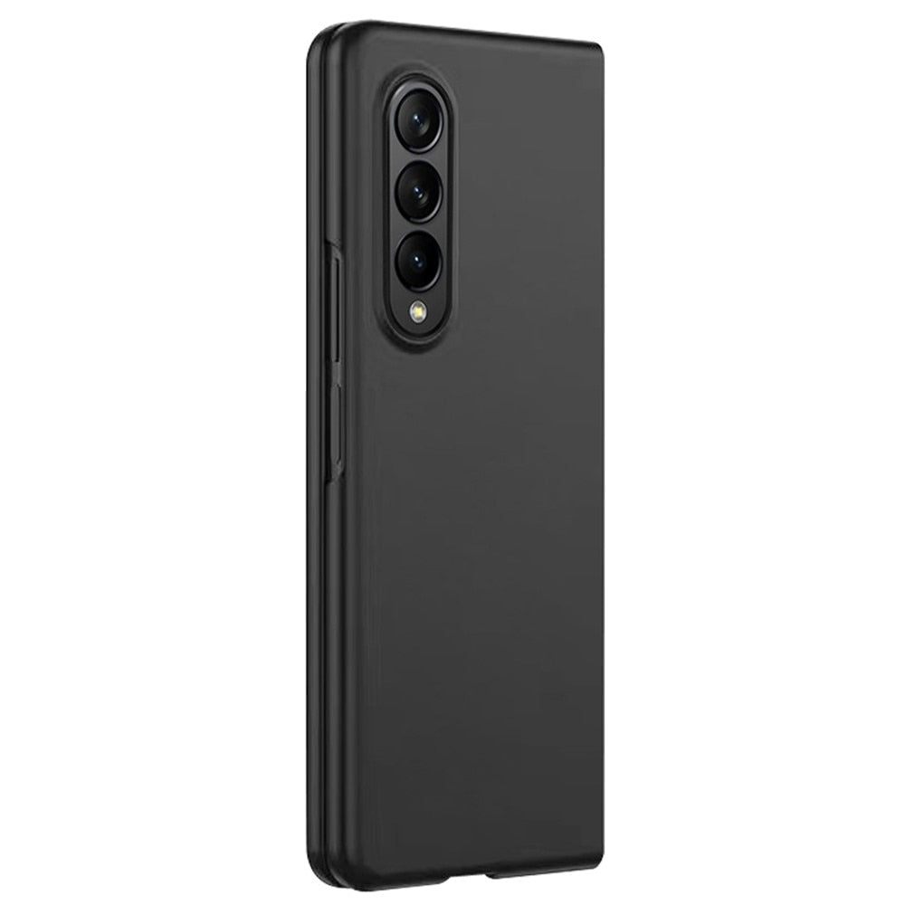 Z Fold 4 Rubberized Hard Case - Black