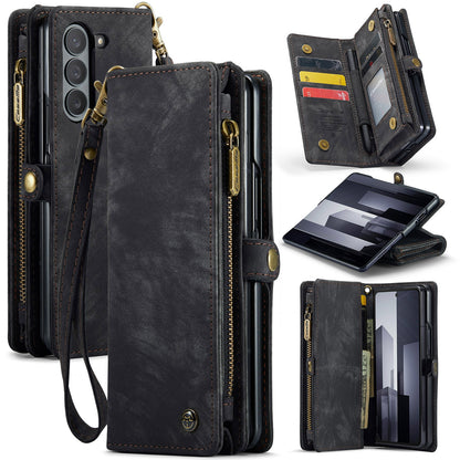 Z Fold 6 Multi-slot Wallet Case - CaseMe - Grey