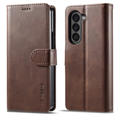 Z Fold 5 Wallet Case - Brown