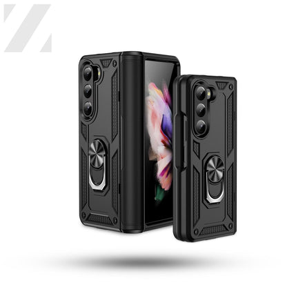 Z Fold 5 Hybrid Tech Ring Case - Black