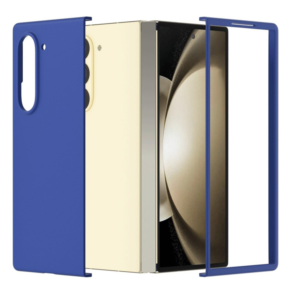 Z Fold 6 Rubberized Hard Case - Blue