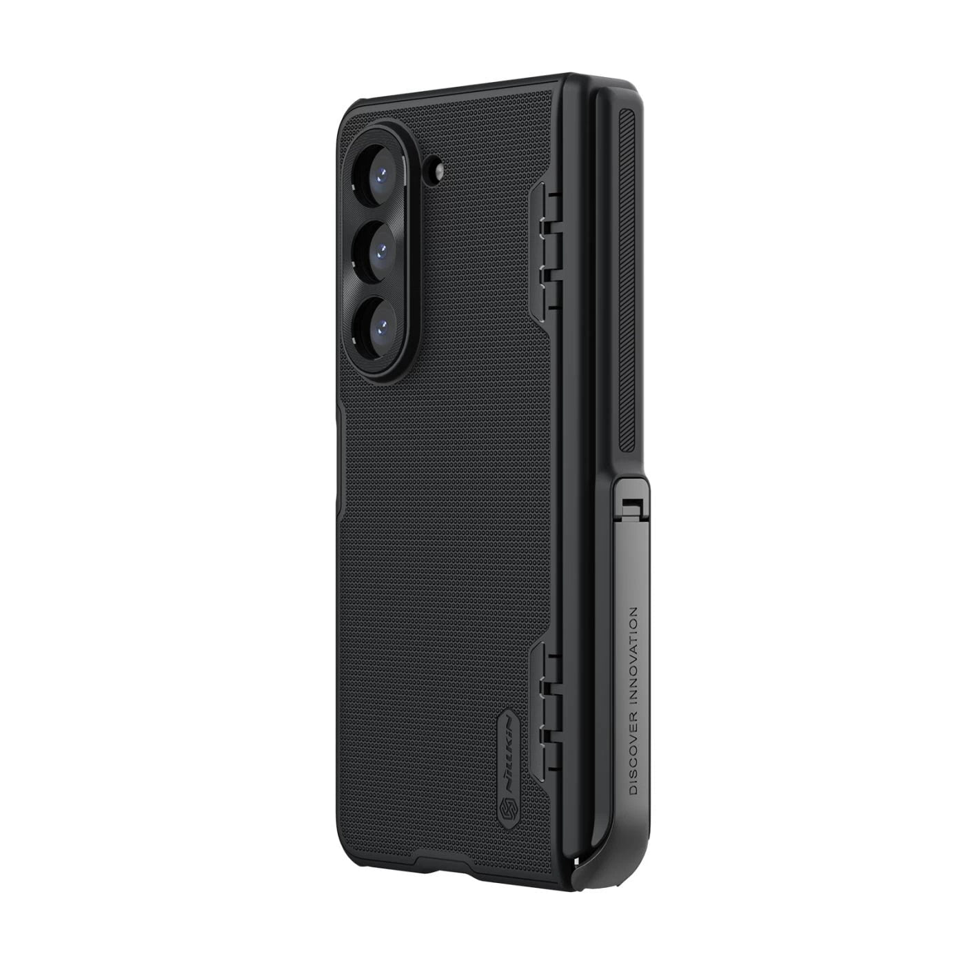 Z Fold 5 Super Frosted Shield Case with Kickstand - Black