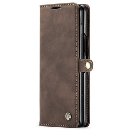 Z Fold 4 Slim Wallet Case - Brown by CaseMe