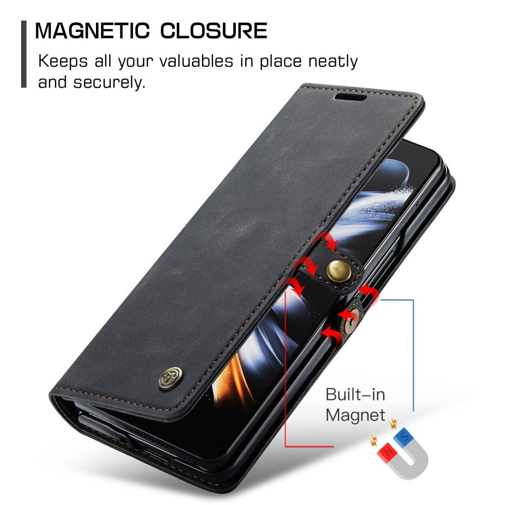 Z Fold 4 Slim Wallet Case - Black by CaseMe