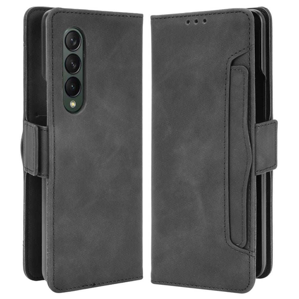 Z Fold 4 Multi Wallet Case - Black