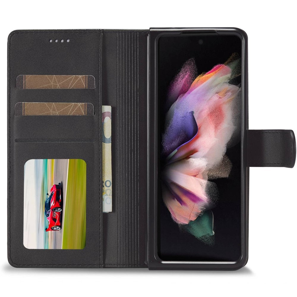 Z Fold 4 Wallet Case - Black