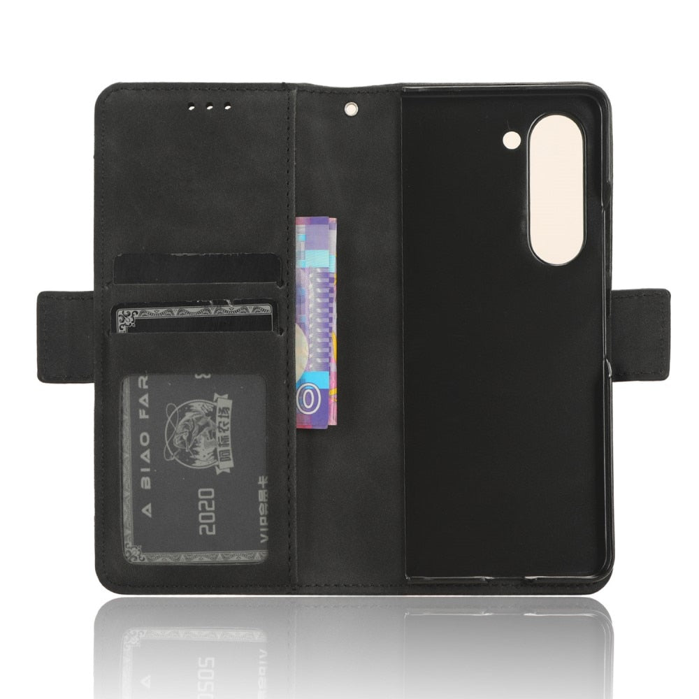 Z Fold 6 Multi Wallet Case - Black