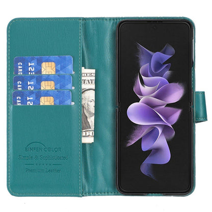 Z Fold 4 Wallet Case - Quilted Green